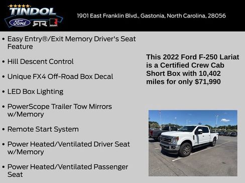 Used 2022 Ford F250 Lariat w/ Lariat Value Package AWD/4WD image 13