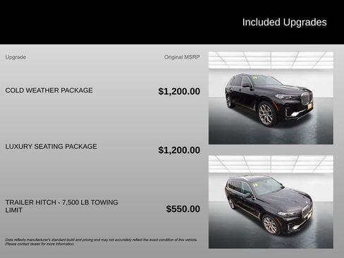 Used 2019 BMW X7 xDrive50i w/ Luxury Seating Package image 4