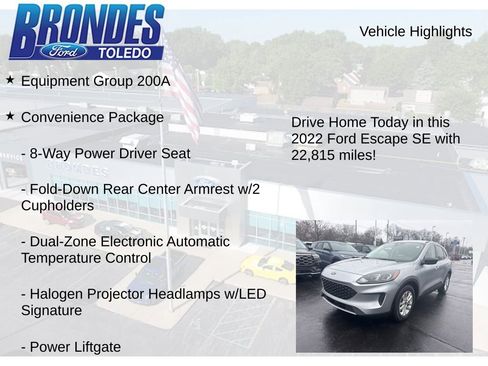 Used 2022 Ford Escape SE w/ Convenience Package FWD image 5