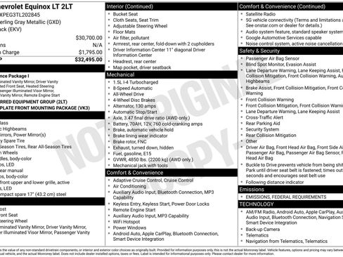New 2026 Chevrolet Equinox LT image 3