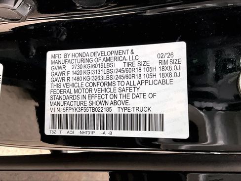 New 2026 Honda Ridgeline RTL image 21