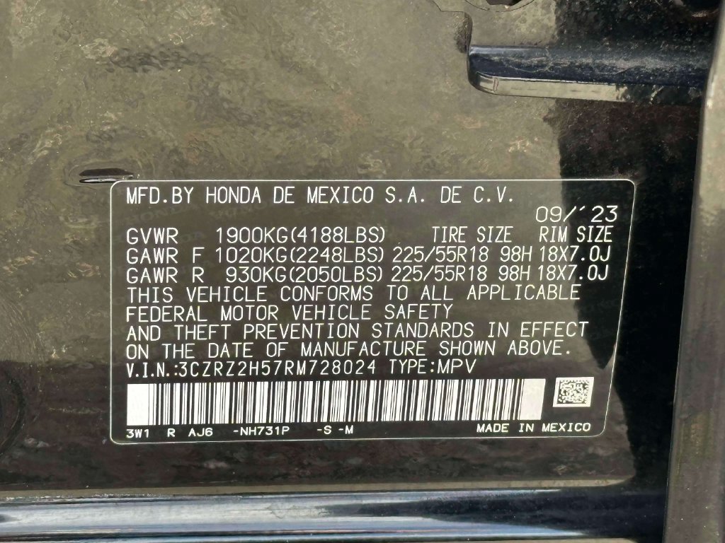 Certified 2024 Honda HR-V Sport image 28