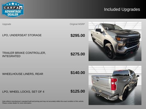 Used 2024 Chevrolet Silverado 1500 Custom Trail Boss w/ LPO, Dark Essentials Package AWD/4WD image 6