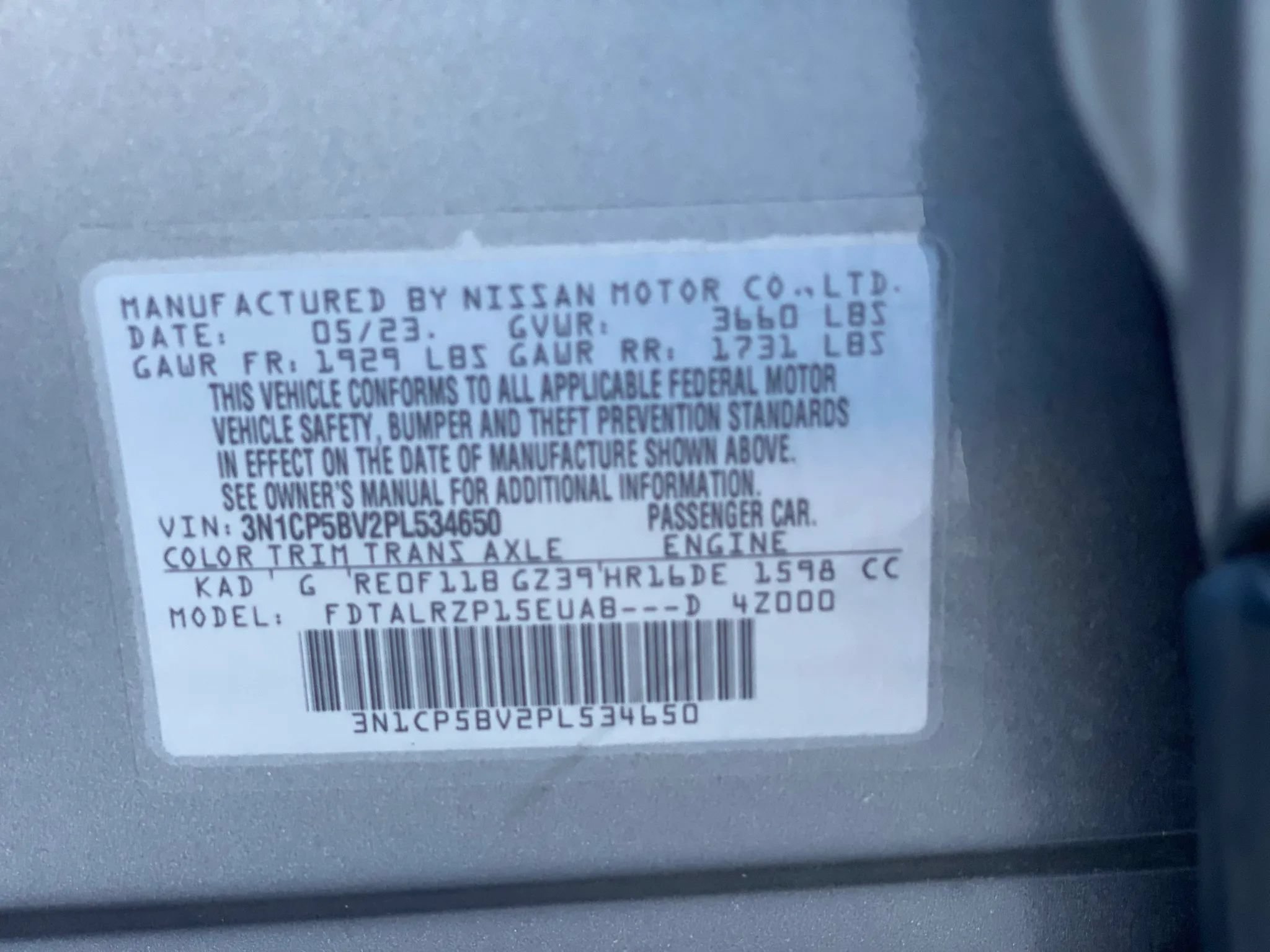 Used 2023 Nissan Kicks S FWD image 30