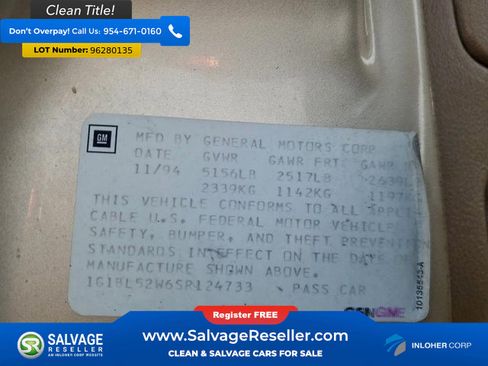 Used 1995 Chevrolet Caprice Classic image 16