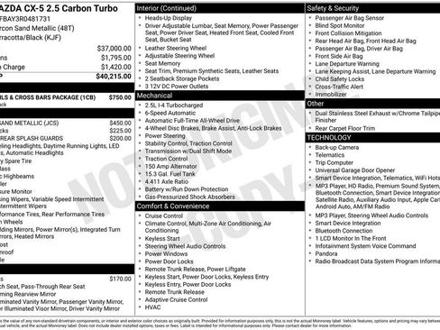 Used 2024 MAZDA CX-5 Carbon Edition AWD/4WD image 36