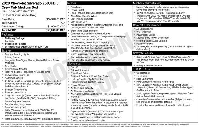 Used 2020 Chevrolet Silverado 2500 LT AWD/4WD image 18