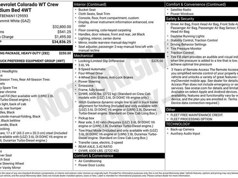 Used 2022 Chevrolet Colorado W/T image 2