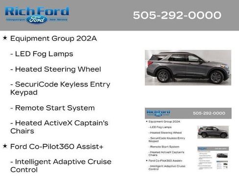 Certified 2024 Ford Explorer XLT w/ Equipment Group 202A RWD image 11
