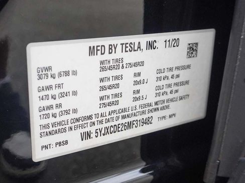 Used 2021 Tesla Model X Long Range AWD/4WD image 49