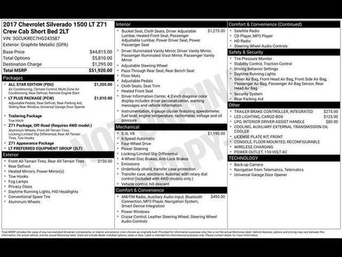 Certified 2017 Chevrolet Silverado 1500 LT w/ All Star Edition image 48