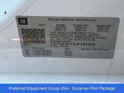 Used 2018 GMC Sierra 2500 SLT w/ Duramax Plus Package image 7