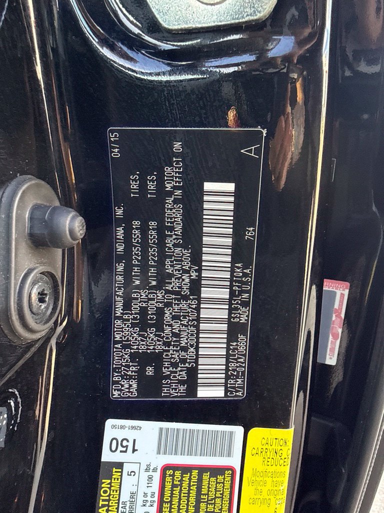 Used 2015 Toyota Sienna XLE w/ XLE Navigation Package AWD/4WD image 24