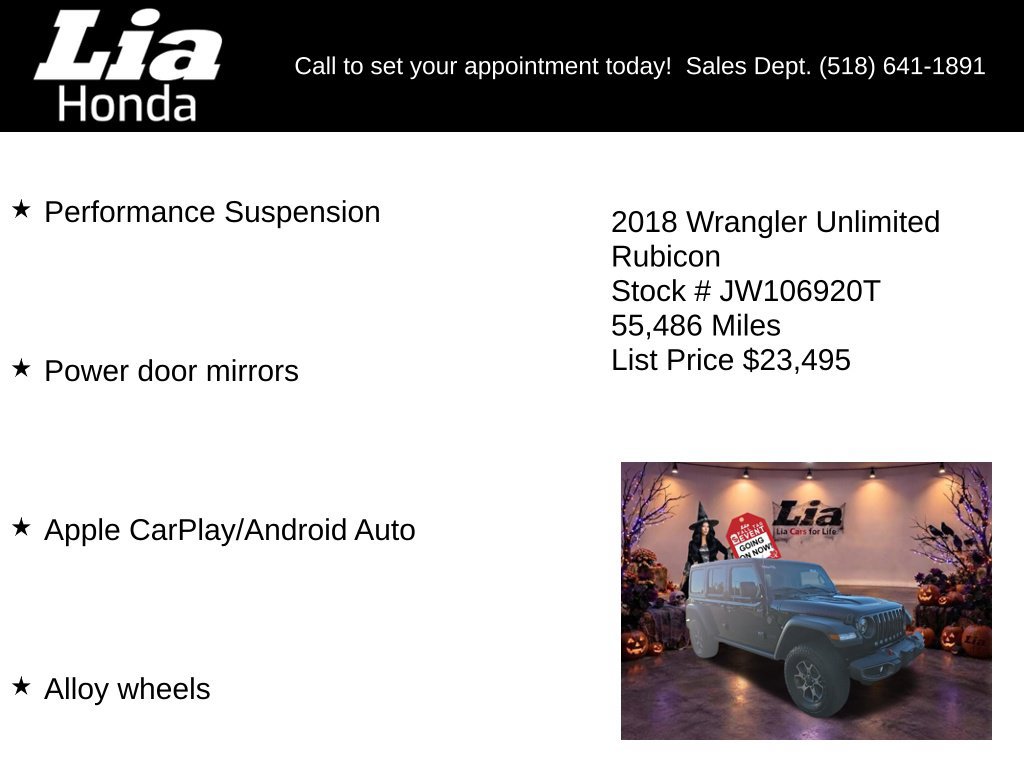 Used 2018 Jeep Wrangler Unlimited Rubicon AWD/4WD image 7