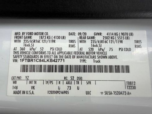 Used 2020 Ford Transit 250 Medium Roof w/ Load Area Protection Package RWD image 27