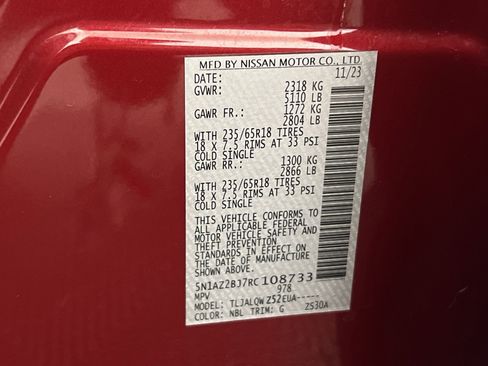 Used 2024 Nissan Murano SV image 30