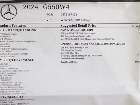 Used 2024 Mercedes-Benz G 550 image 2