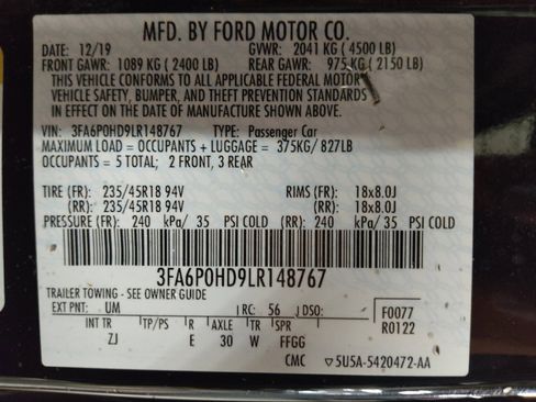 Used 2020 Ford Fusion SE w/ Equipment Group 151A image 33