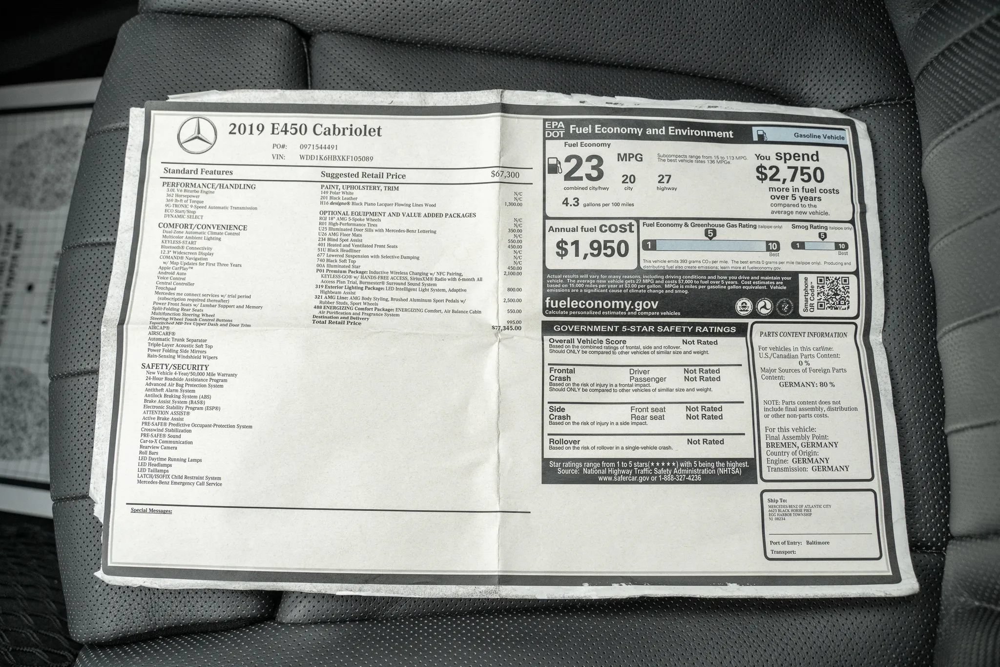 Used 2019 Mercedes-Benz E 450 Cabriolet image 31