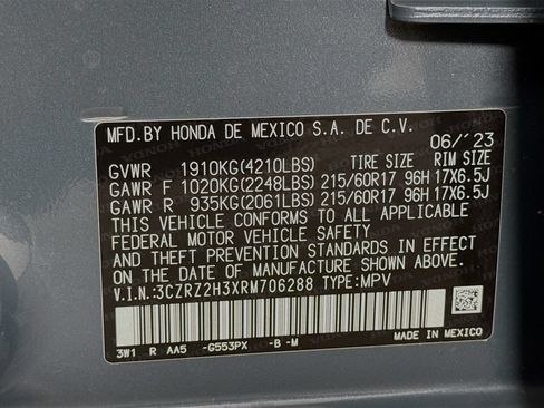 Certified 2024 Honda HR-V LX image 29