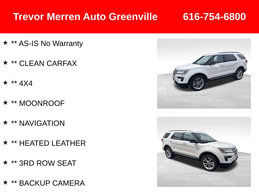 Used 2018 Ford Explorer XLT w/ Equipment Group 202A AWD/4WD image 7