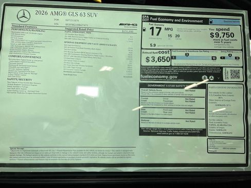 New 2026 Mercedes-Benz GLS 63 AMG 4MATIC image 47