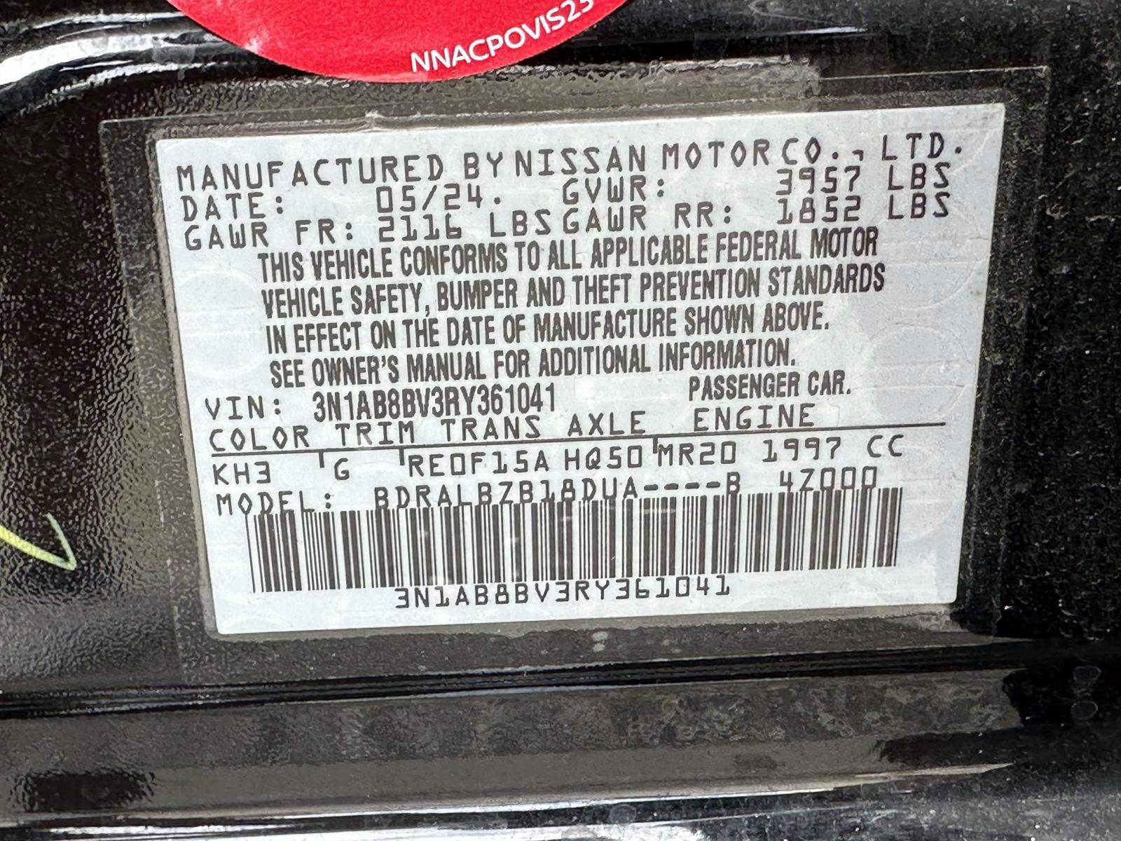 Certified 2024 Nissan Sentra S FWD image 32