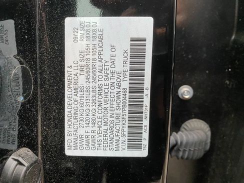 Used 2023 Honda Ridgeline RTL image 33