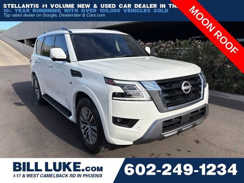 Used 2022 Nissan Armada SL w/ Captain's Chairs Package RWD image 1