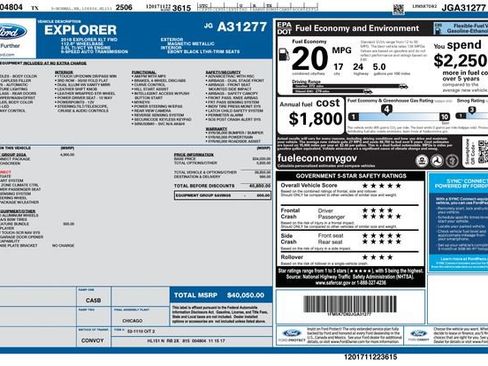 Used 2018 Ford Explorer XLT w/ Equipment Group 202A image 31