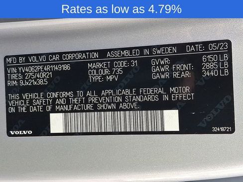 Certified 2024 Volvo XC90 B6 Plus w/ Protection Package Premier image 29