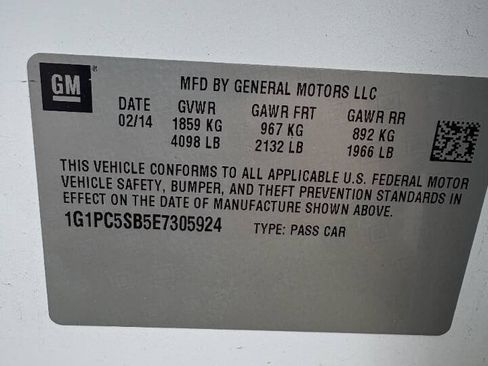 Used 2014 Chevrolet Cruze LT w/ RS Package FWD image 10