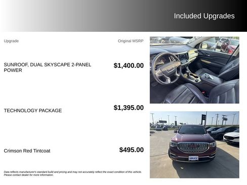 Used 2017 GMC Acadia Denali w/ Technology Package FWD image 5