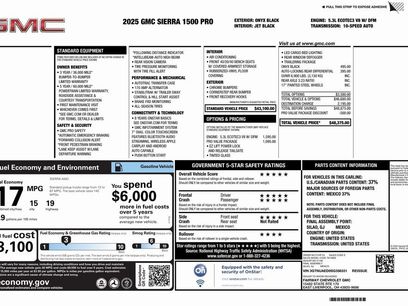 New 2025 GMC Sierra 1500 Pro w/ Pro Value Package