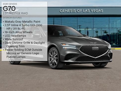 New 2026 Genesis G70 2.5T Prestige RWD image 3
