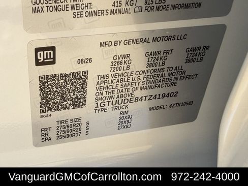 New 2026 GMC Sierra 1500 SLT AWD/4WD image 24