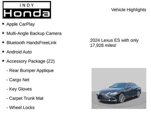 Used 2024 Lexus ES 250 w/ Premium Package AWD/4WD image 8