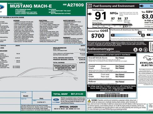 Used 2022 Ford Mustang Mach-E Premium image 2