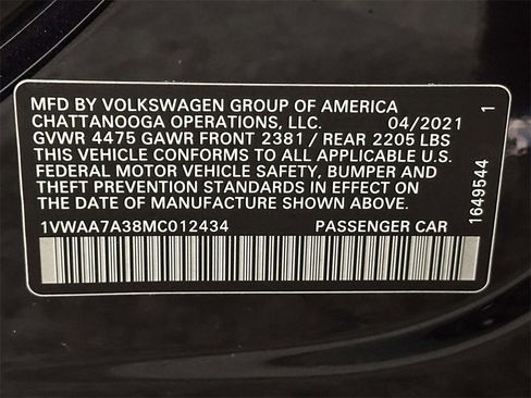 Used 2021 Volkswagen Passat 2.0T S image 34