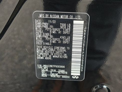 Used 2023 INFINITI QX80 Sensory w/ All-Season Package AWD/4WD image 28