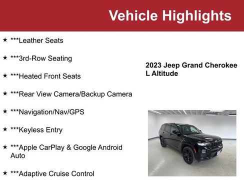 Used 2023 Jeep Grand Cherokee L Altitude image 2