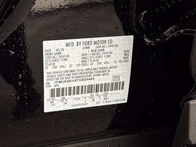 New 2026 Ford Explorer ST-Line w/ ST-Line Street Pack AWD/4WD image 25