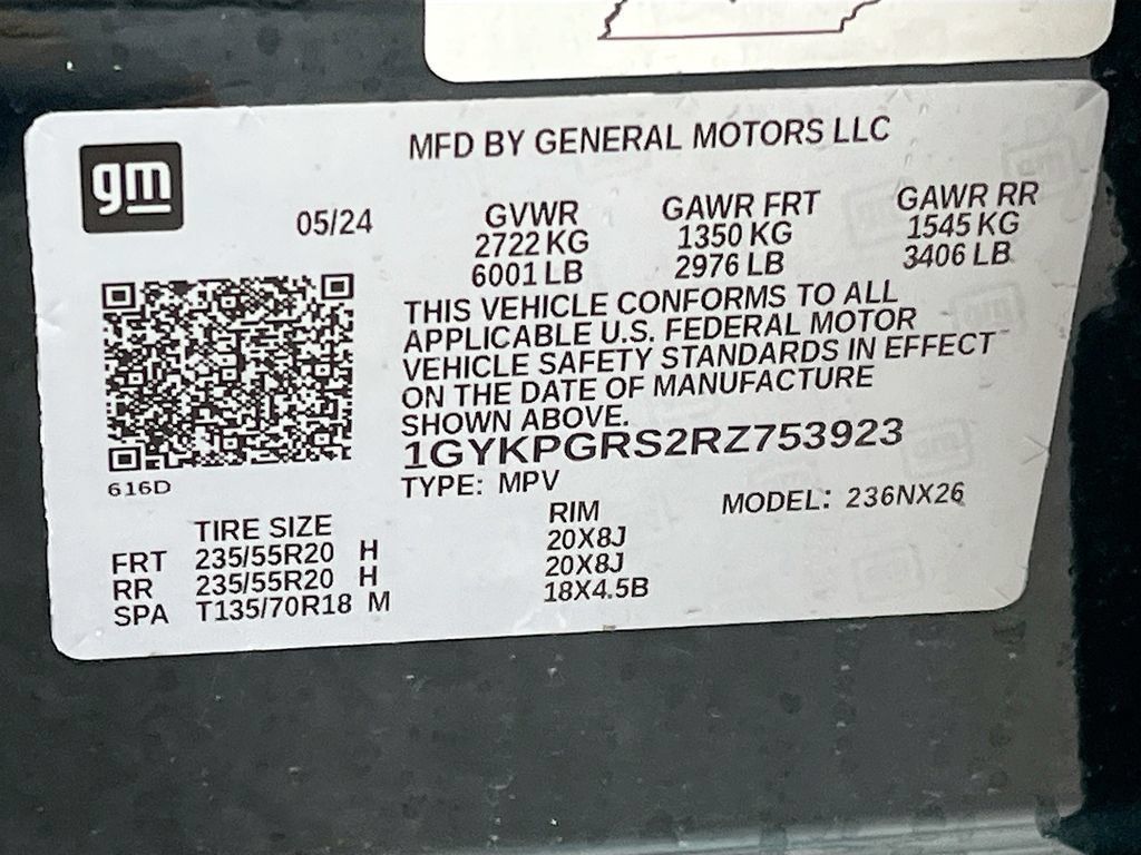 Used 2024 Cadillac XT6 Sport w/ LPO, ONYX Package AWD/4WD image 35