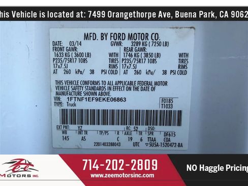 Used 2014 Ford F150 XL w/ Equipment Group 101A Mid image 47