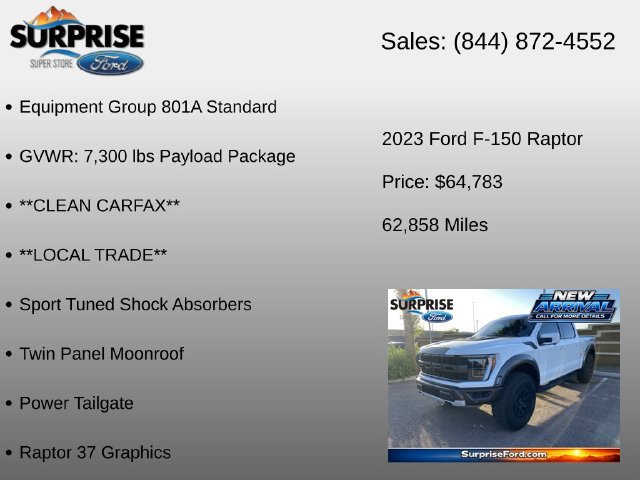 Used 2023 Ford F150 Raptor w/ Raptor 37 Performance Package AWD/4WD image 12