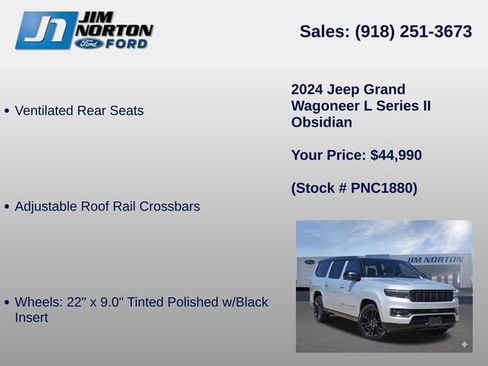 Used 2024 Jeep Grand Wagoneer L Series II w/ Quick Order Packagew 28T AWD/4WD image 27