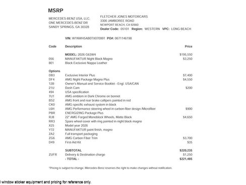 Certified 2026 Mercedes-Benz G 63 AMG 4MATIC image 2