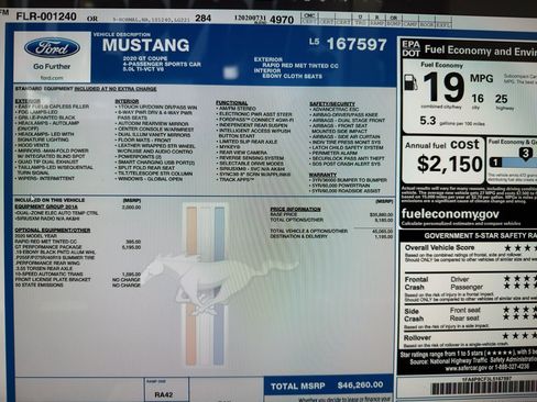 Used 2020 Ford Mustang GT w/ GT Performance Package image 14