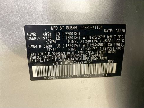 Used 2025 Subaru Outback Premium AWD/4WD image 22