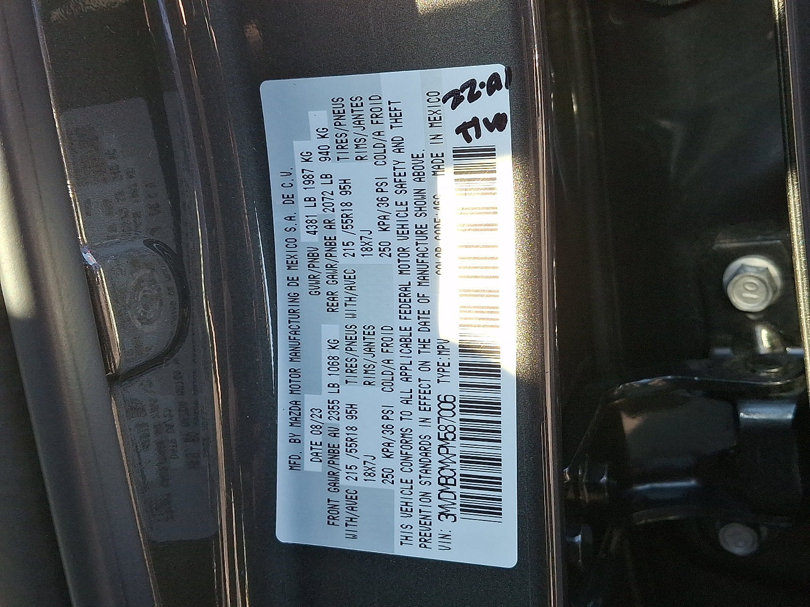 Used 2023 MAZDA CX-30 AWD 2.5 S w/ Preferred Package image 19